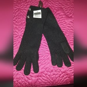 Michael Kors black gloves & scarf